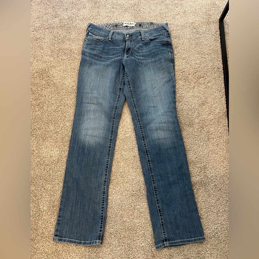 Ariat Women's Straight Leg Blue Jeans